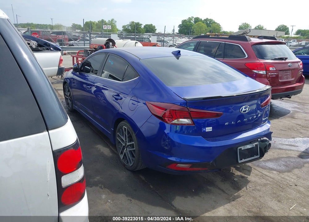 2020 HYUNDAI ELANTRA SPORT VIN: KMHD04LB6LU954069