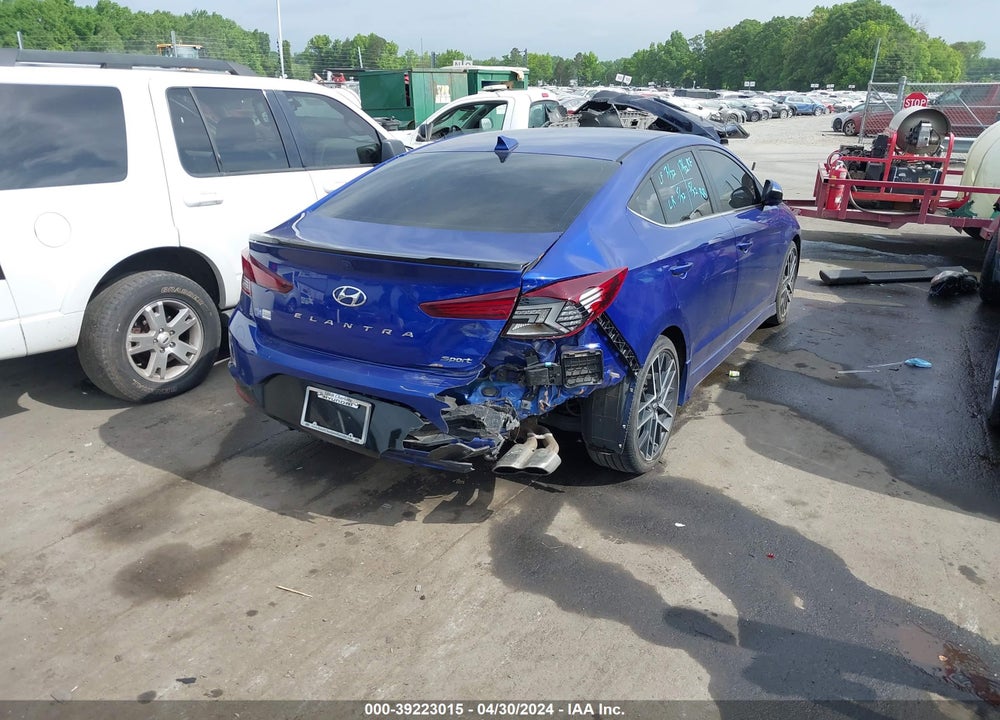 2020 HYUNDAI ELANTRA SPORT VIN: KMHD04LB6LU954069
