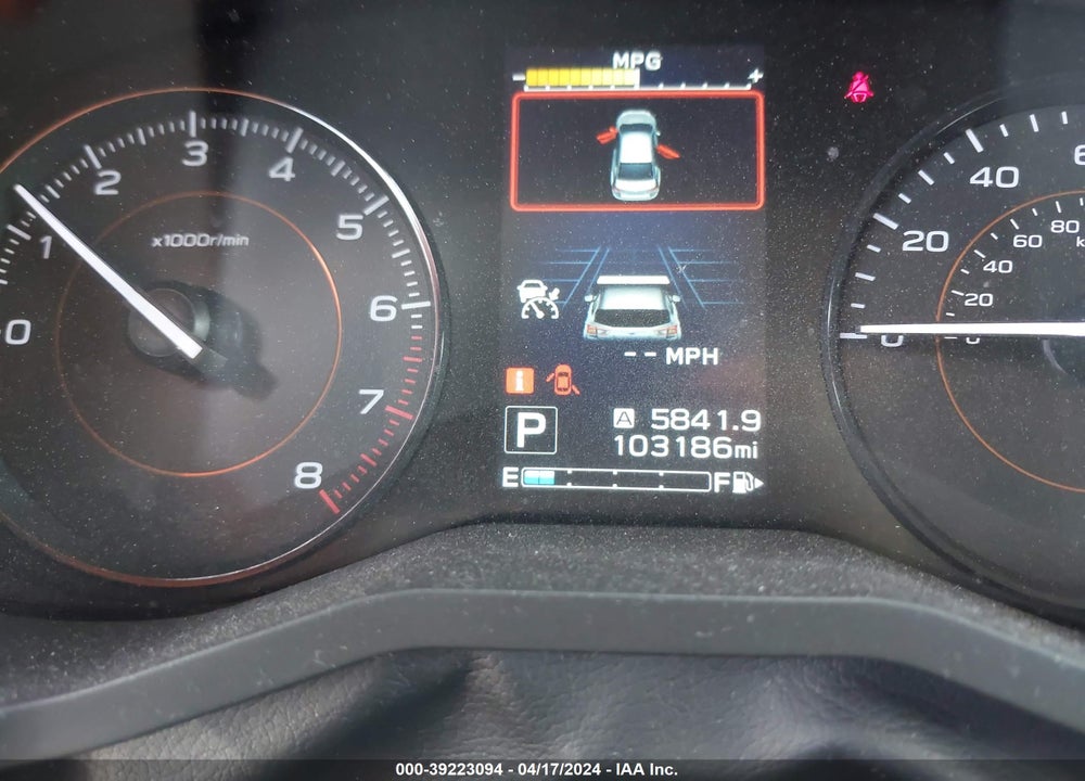 2019 SUBARU CROSSTREK 2.0I VIN: JF2GTABC3K8305646