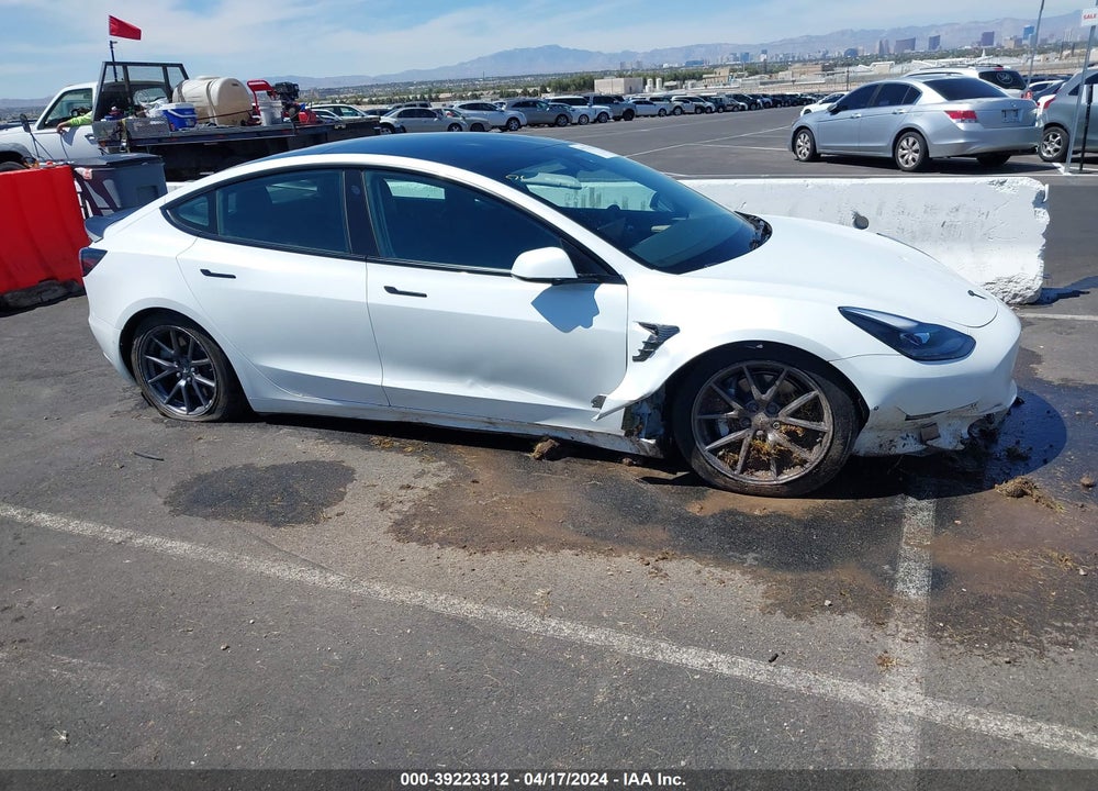 2022 TESLA MODEL 3 LONG RANGE DUAL MOTOR ALL-WHEEL DRIVE VIN: 5YJ3E1EB0NF112496