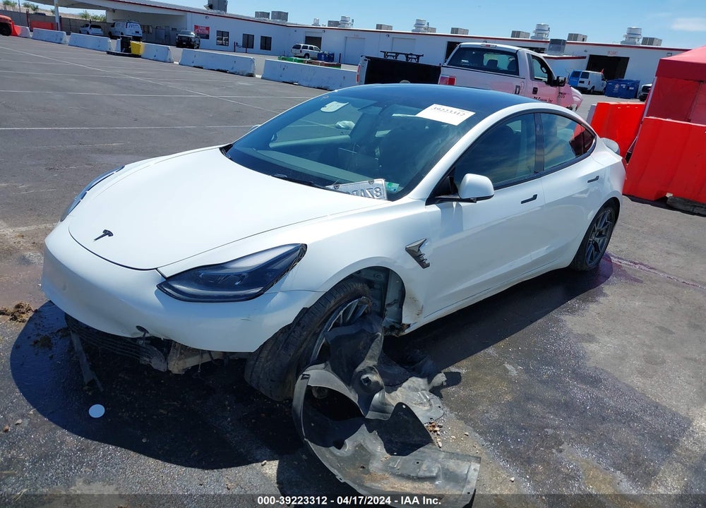 2022 TESLA MODEL 3 LONG RANGE DUAL MOTOR ALL-WHEEL DRIVE VIN: 5YJ3E1EB0NF112496