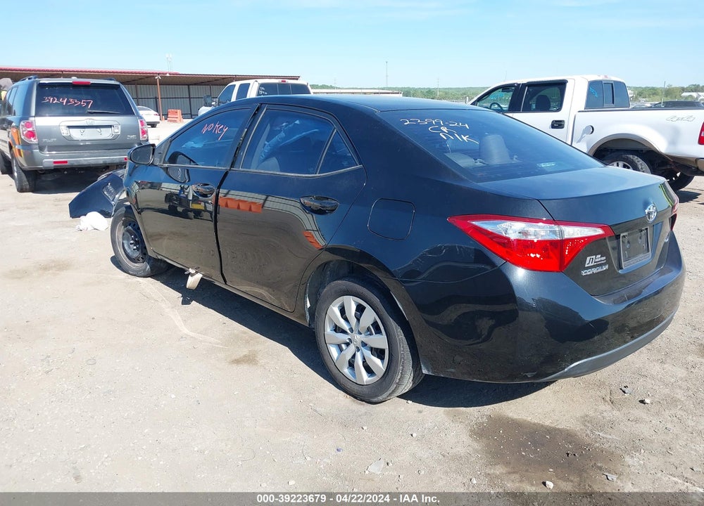 2016 TOYOTA COROLLA LE VIN: 5YFBURHE8GP450884