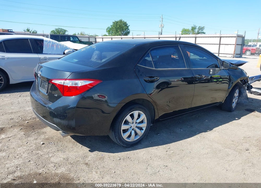 2016 TOYOTA COROLLA LE VIN: 5YFBURHE8GP450884