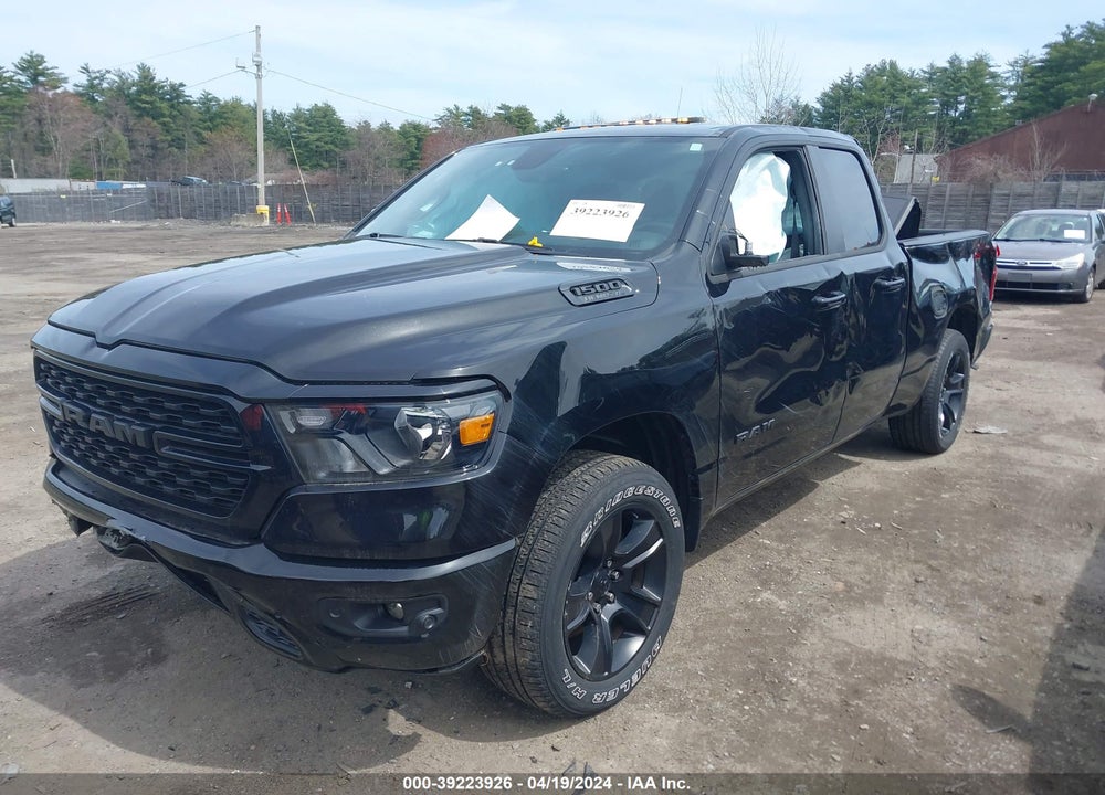 2022 RAM 1500 BIG HORN QUAD CAB 4X4 6'4 BOX VIN: 1C6SRFBT1NN301208