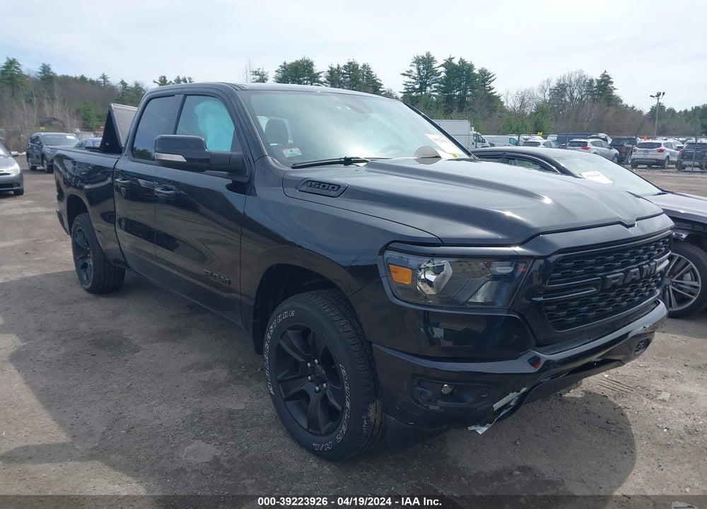 2022 RAM 1500 BIG HORN QUAD CAB 4X4 6'4 BOX VIN: 1C6SRFBT1NN301208