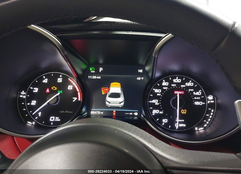 2017 ALFA ROMEO GIULIA TI AWD VIN: ZARFAEEN0H7556553