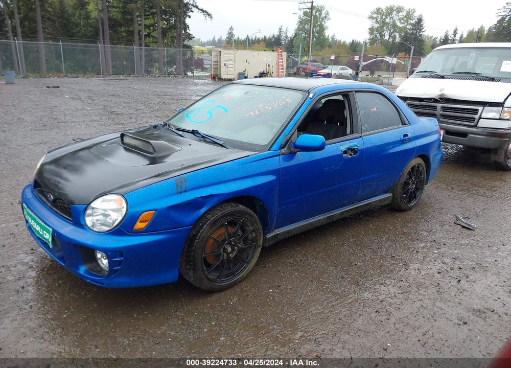 2003 SUBARU IMPREZA WRX VIN: JF1GD29633G508762