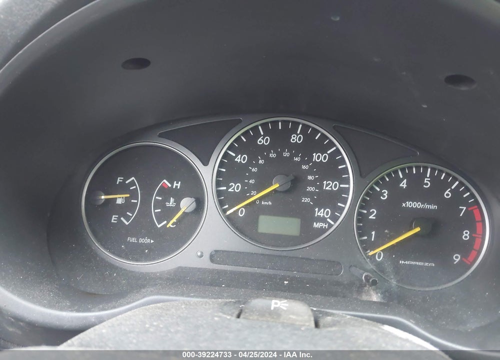 2003 SUBARU IMPREZA WRX VIN: JF1GD29633G508762