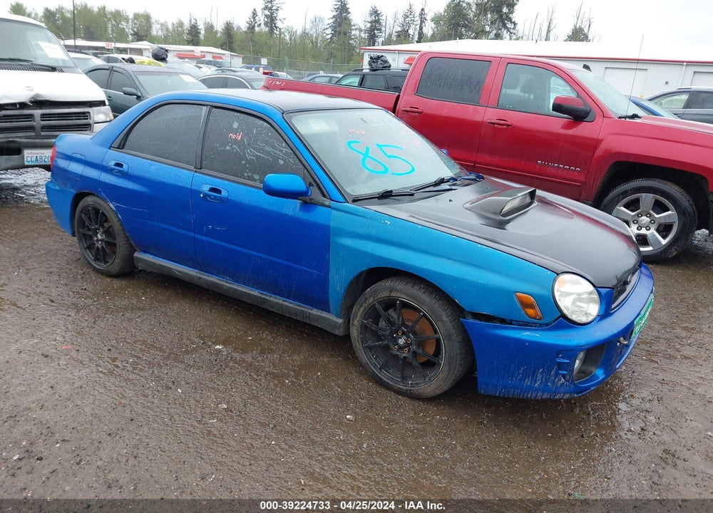 2003 SUBARU IMPREZA WRX VIN: JF1GD29633G508762