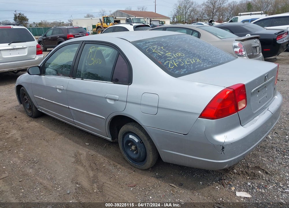 2002 HONDA CIVIC LX VIN: 2HGES16652H542339