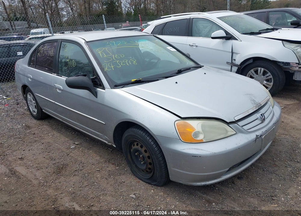 2002 HONDA CIVIC LX VIN: 2HGES16652H542339