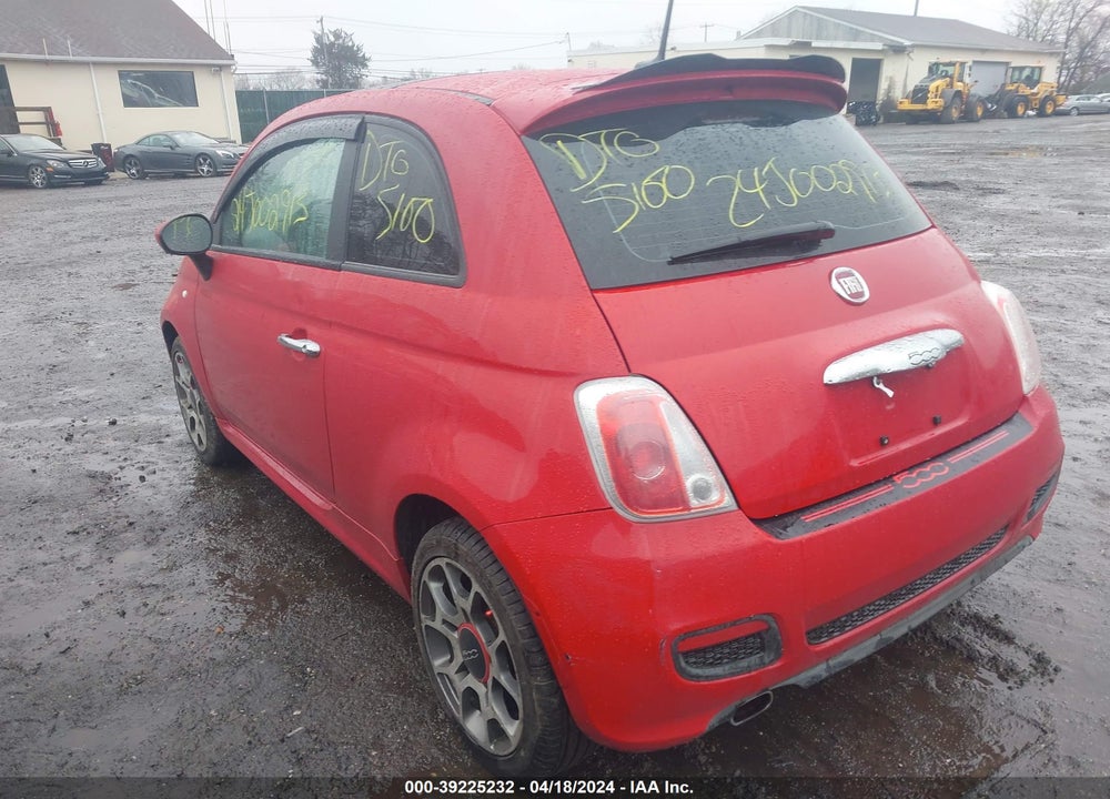 2012 FIAT 500 SPORT VIN: 3C3CFFBR3CT310634