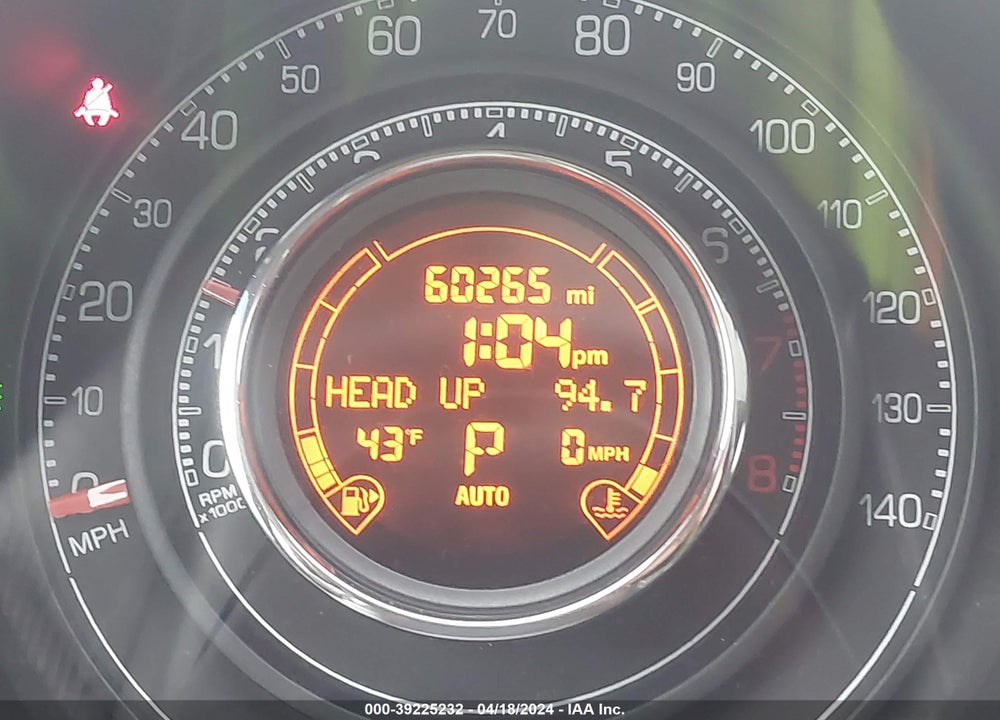 2012 FIAT 500 SPORT VIN: 3C3CFFBR3CT310634