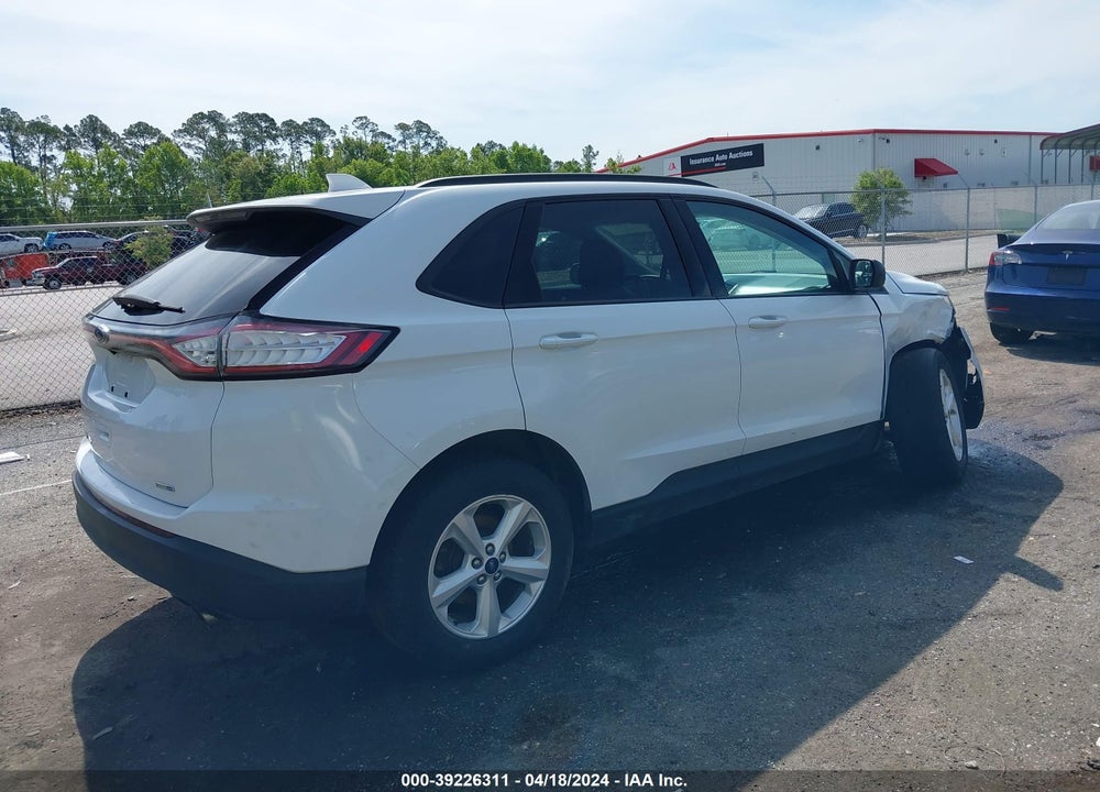 2015 FORD EDGE SE VIN: 2FMTK4G98FBC31931