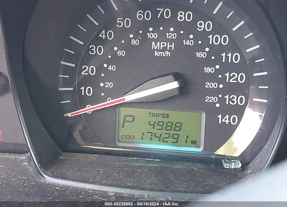 2009 KIA SPECTRA LX VIN: KNAFE221595635077
