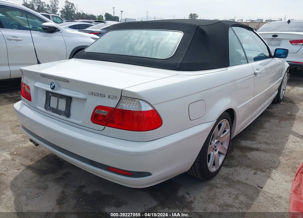 2004 BMW 325CI VIN: WBABW33494PG98323