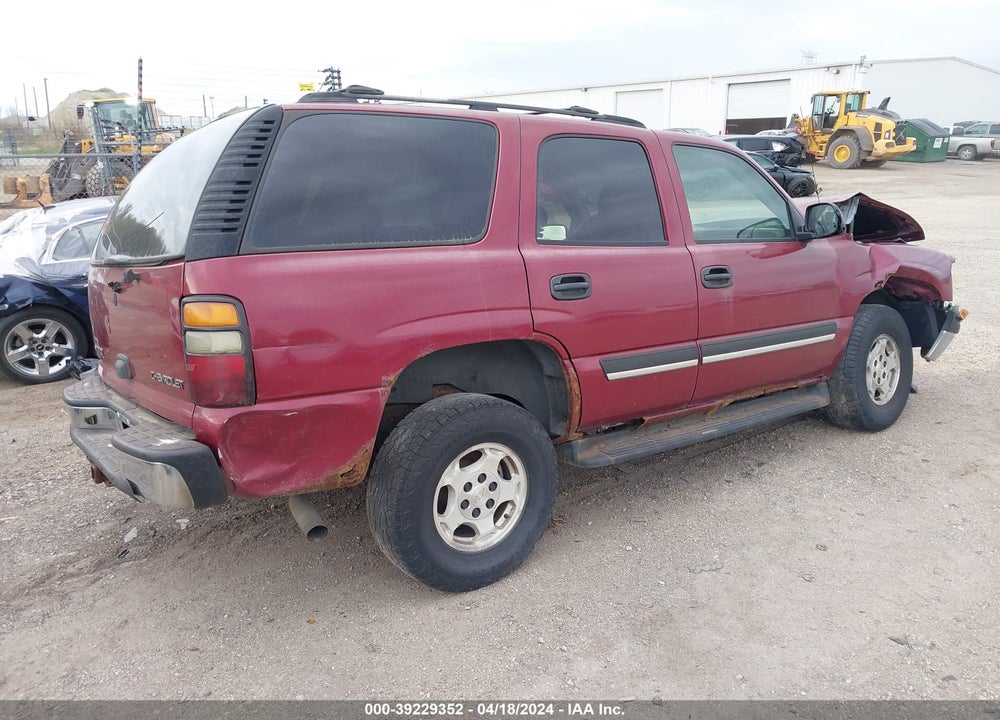 2005 CHEVROLET TAHOE LS VIN: 1GNEC13V15J138830