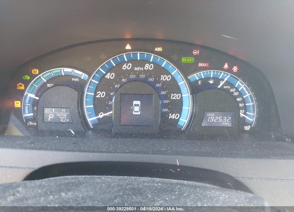 2012 TOYOTA CAMRY HYBRID LE VIN: 4T1BD1FK2CU028466