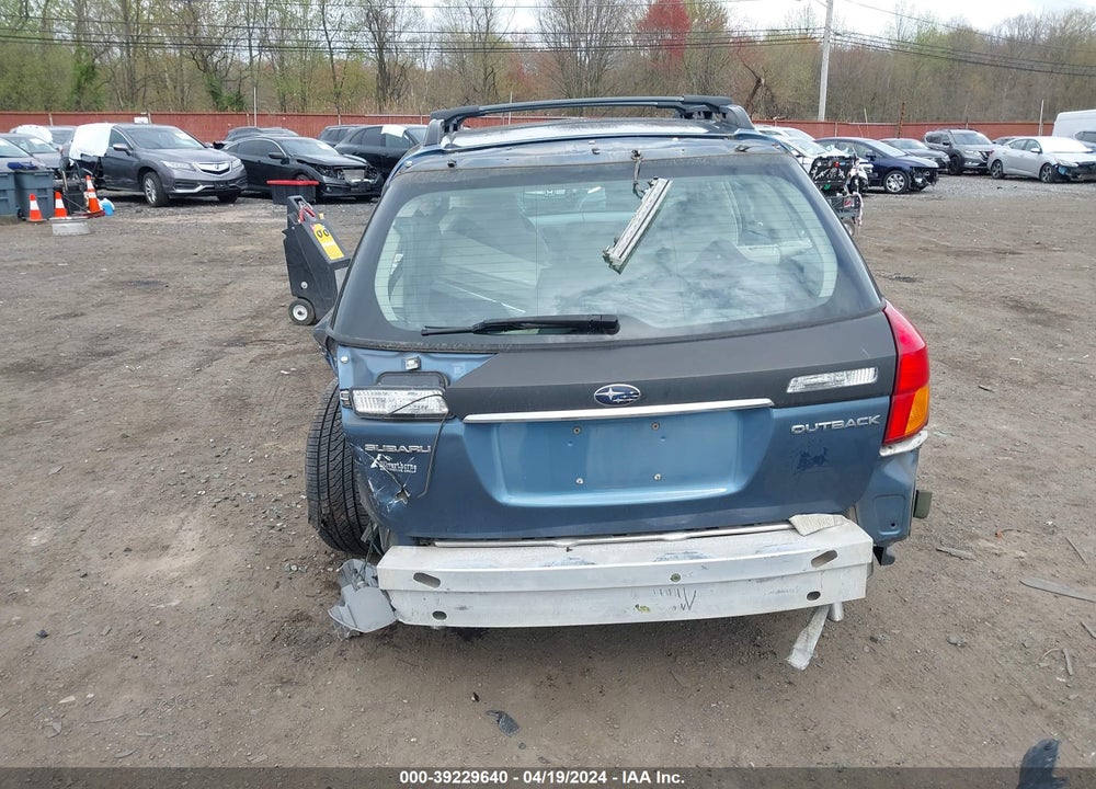 2006 SUBARU OUTBACK 2.5I VIN: 4S4BP61C366353107