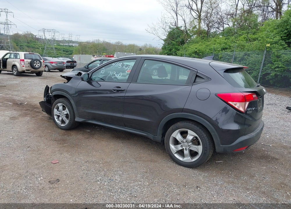 2016 HONDA HR-V LX VIN: 3CZRU6H37GM710186