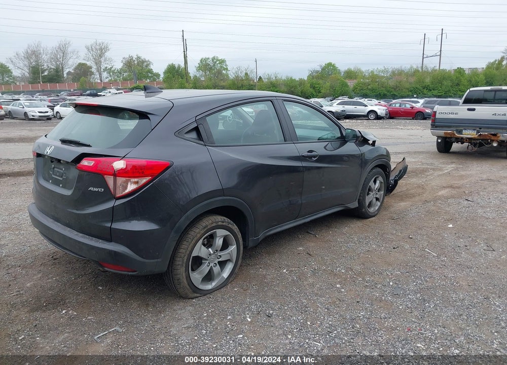 2016 HONDA HR-V LX VIN: 3CZRU6H37GM710186