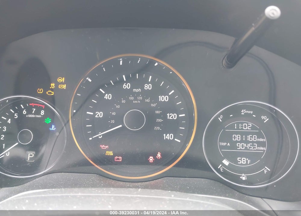 2016 HONDA HR-V LX VIN: 3CZRU6H37GM710186
