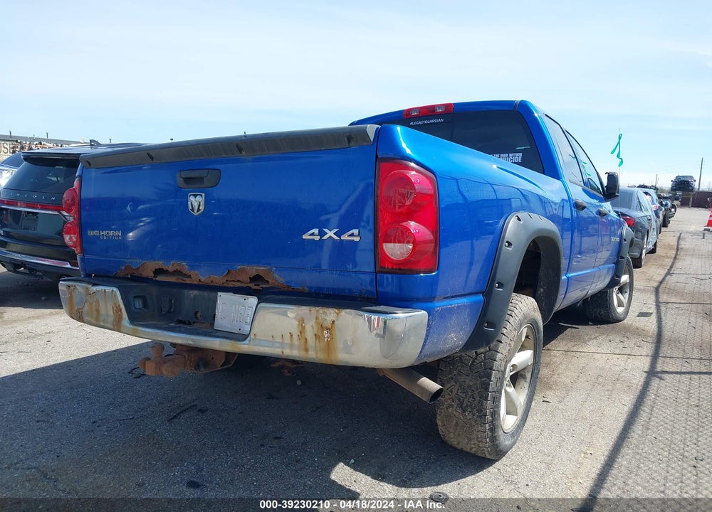 2007 DODGE RAM 1500 SLT/TRX4 OFF ROAD/SPORT VIN: 1D7HU18207S267646