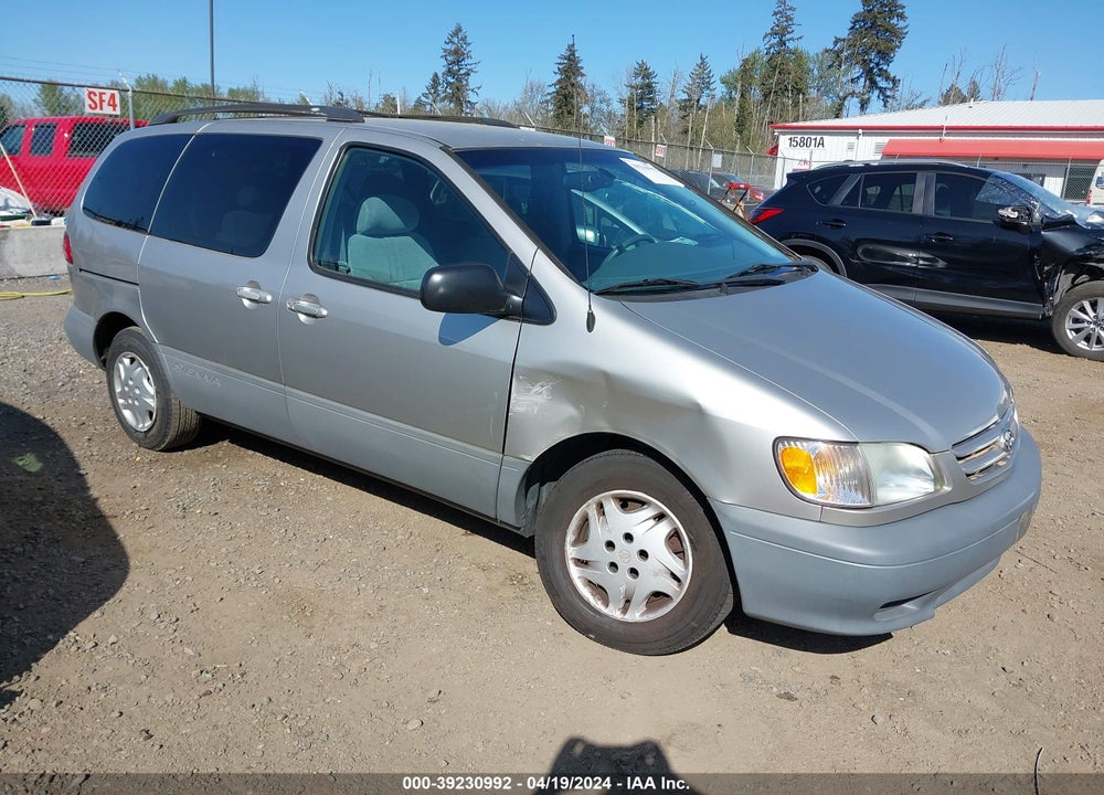 2002 TOYOTA SIENNA LE VIN: 4T3ZF13C92U442534