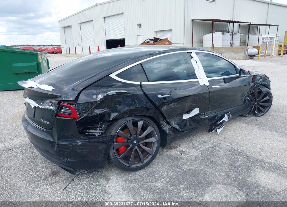 2020 TESLA MODEL 3 PERFORMANCE DUAL MOTOR ALL-WHEEL DRIVE VIN: 5YJ3E1EC4LF669496