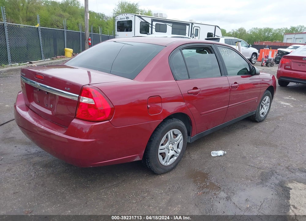 2007 CHEVROLET MALIBU LS VIN: 1G1ZS58F37F297868
