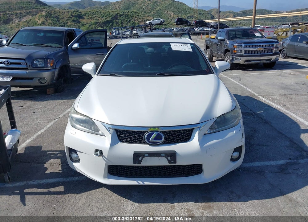 2012 LEXUS CT 200H PREMIUM VIN: JTHKD5BH5C2068234