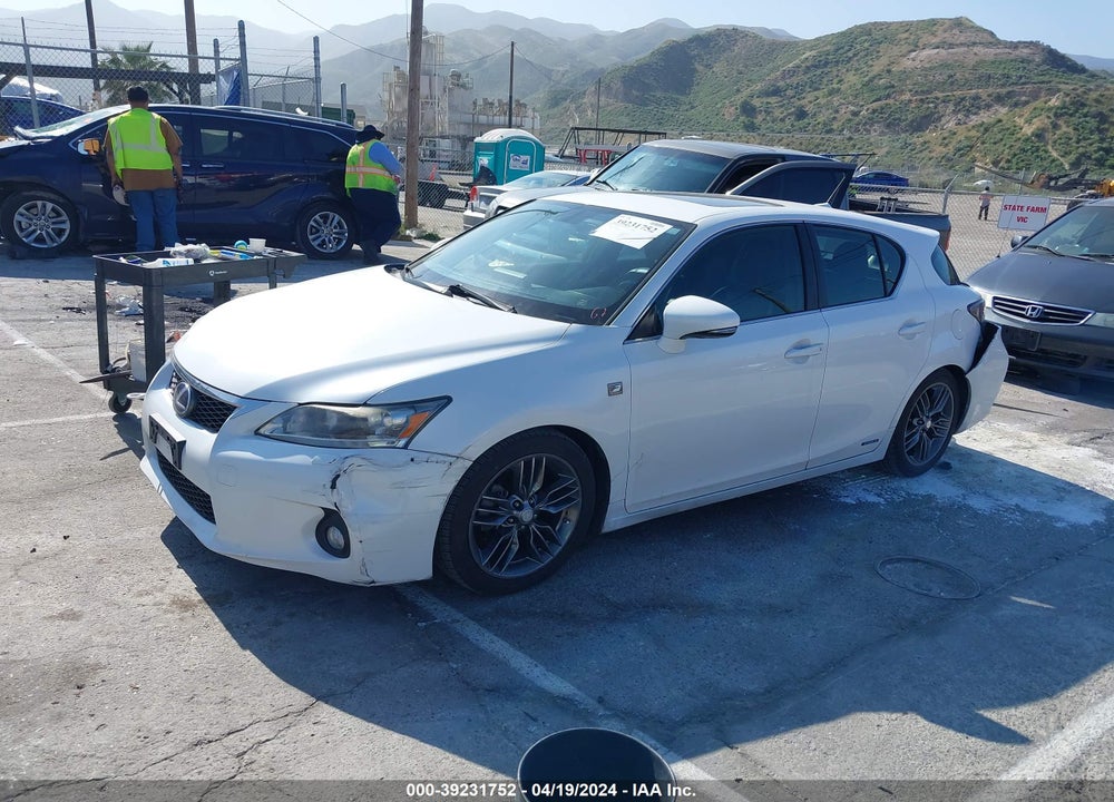 2012 LEXUS CT 200H PREMIUM VIN: JTHKD5BH5C2068234