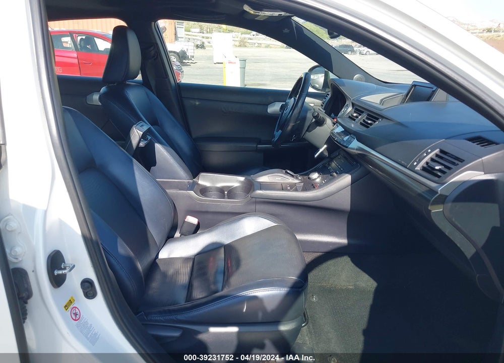 2012 LEXUS CT 200H PREMIUM VIN: JTHKD5BH5C2068234