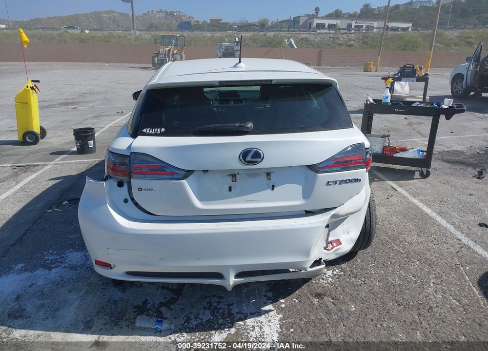 2012 LEXUS CT 200H PREMIUM VIN: JTHKD5BH5C2068234