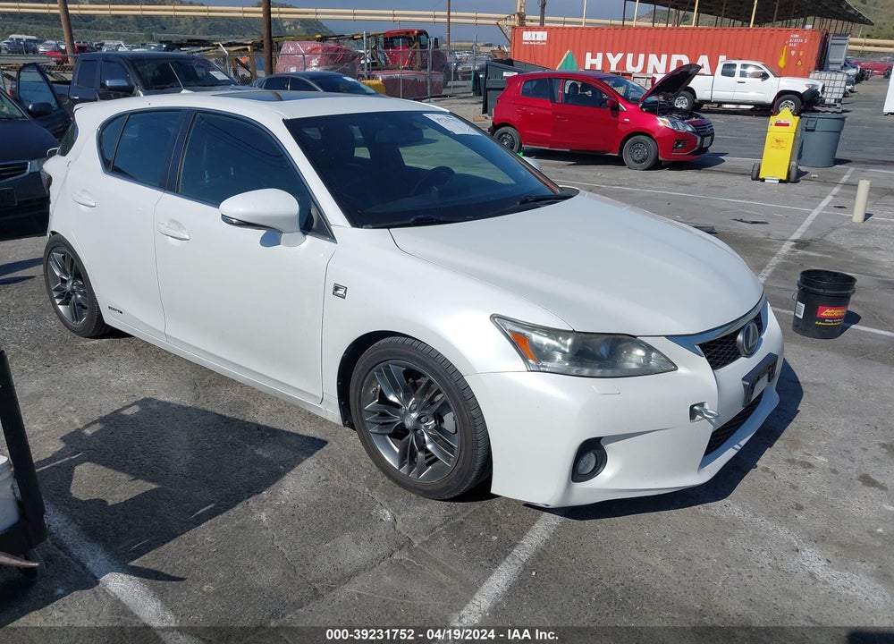 2012 LEXUS CT 200H PREMIUM VIN: JTHKD5BH5C2068234