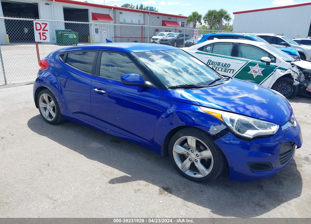 2012 HYUNDAI VELOSTER BASE W/BLACK VIN: KMHTC6AD5CU070708