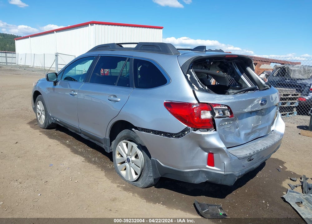 2016 SUBARU OUTBACK 2.5I PREMIUM VIN: 4S4BSACCXG3323409