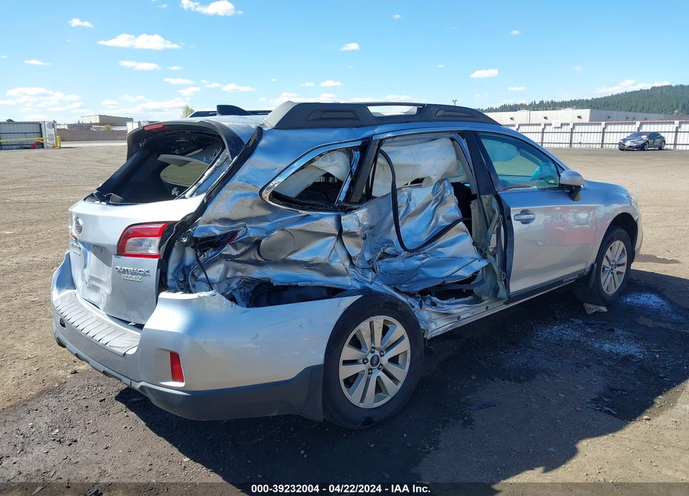 2016 SUBARU OUTBACK 2.5I PREMIUM VIN: 4S4BSACCXG3323409