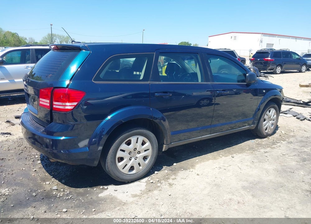 2013 DODGE JOURNEY AMERICAN VALUE PKG VIN: 3C4PDCAB3DT578686