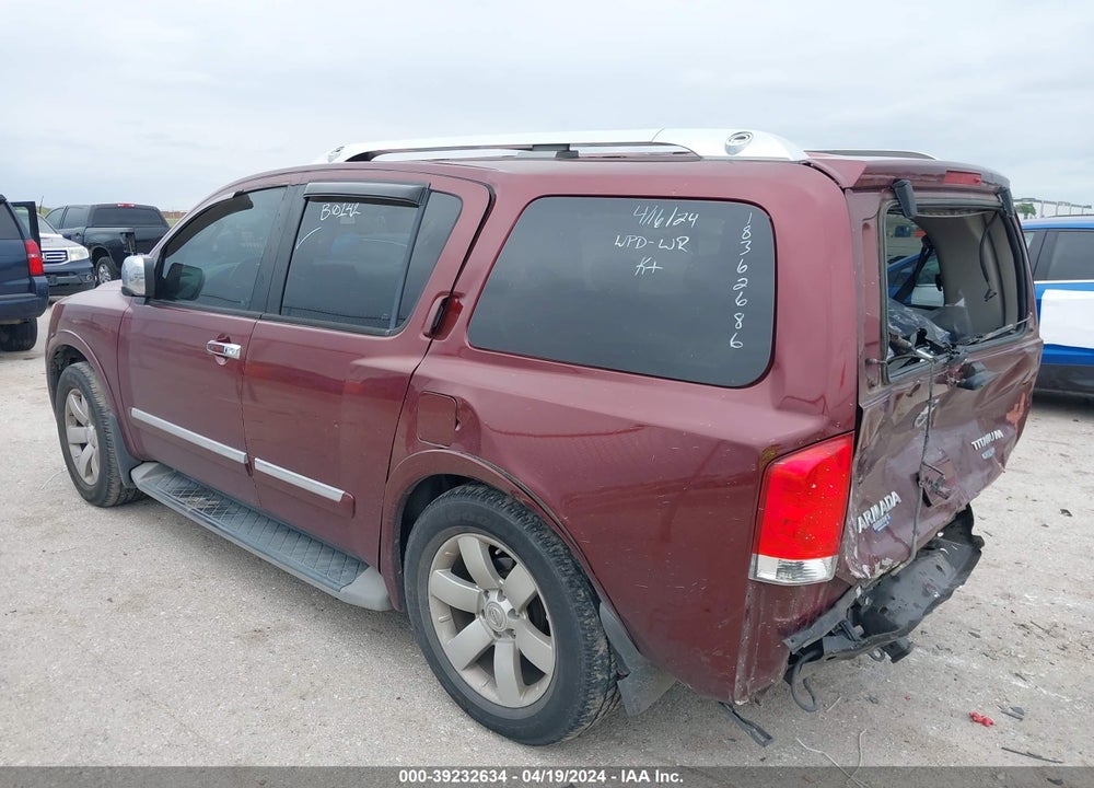 2010 NISSAN ARMADA TITANIUM VIN: 5N1BA0ND5AN605083