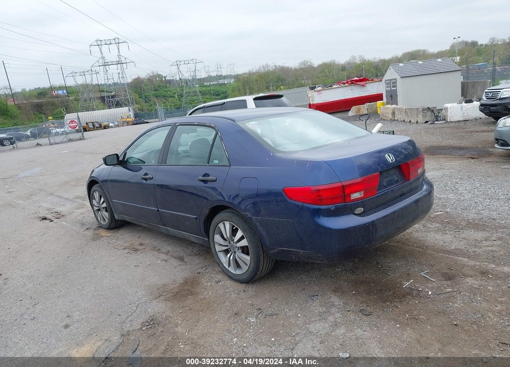 2005 HONDA ACCORD 2.4 DX VIN: 1HGCM55145A014857