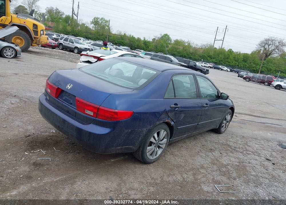 2005 HONDA ACCORD 2.4 DX VIN: 1HGCM55145A014857