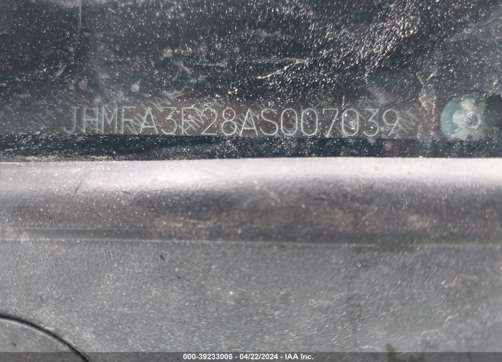 2010 HONDA CIVIC HYBRID VIN: JHMFA3F28AS007039