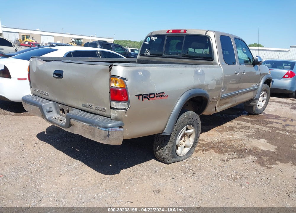 2002 TOYOTA TUNDRA SR5 V8 VIN: 5TBBT44182S284612