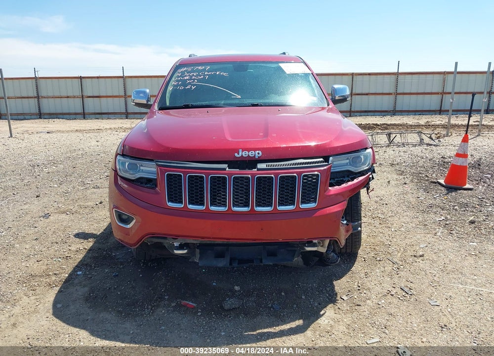 2014 JEEP GRAND CHEROKEE OVERLAND VIN: 1C4RJFCT9EC385027