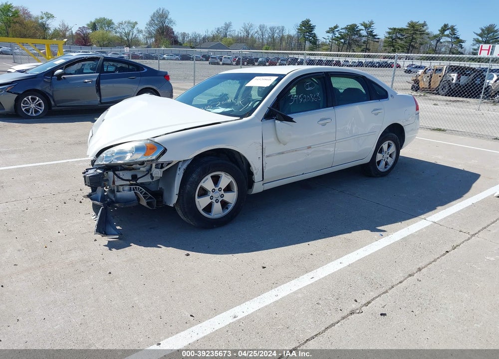 2008 CHEVROLET IMPALA LT VIN: 2G1WT55N081210562