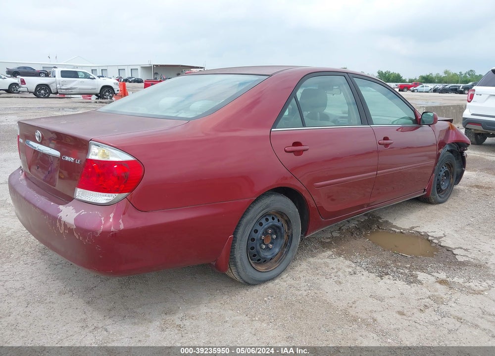2005 TOYOTA CAMRY LE VIN: 4T1BE32K35U084966