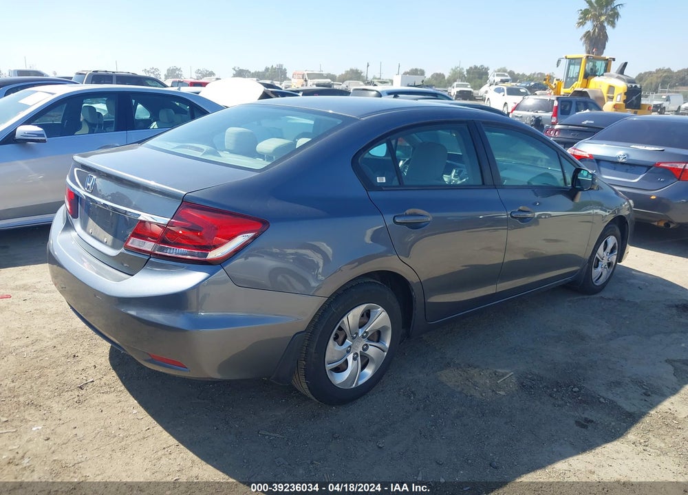 2013 HONDA CIVIC LX VIN: 19XFB2F58DE038057