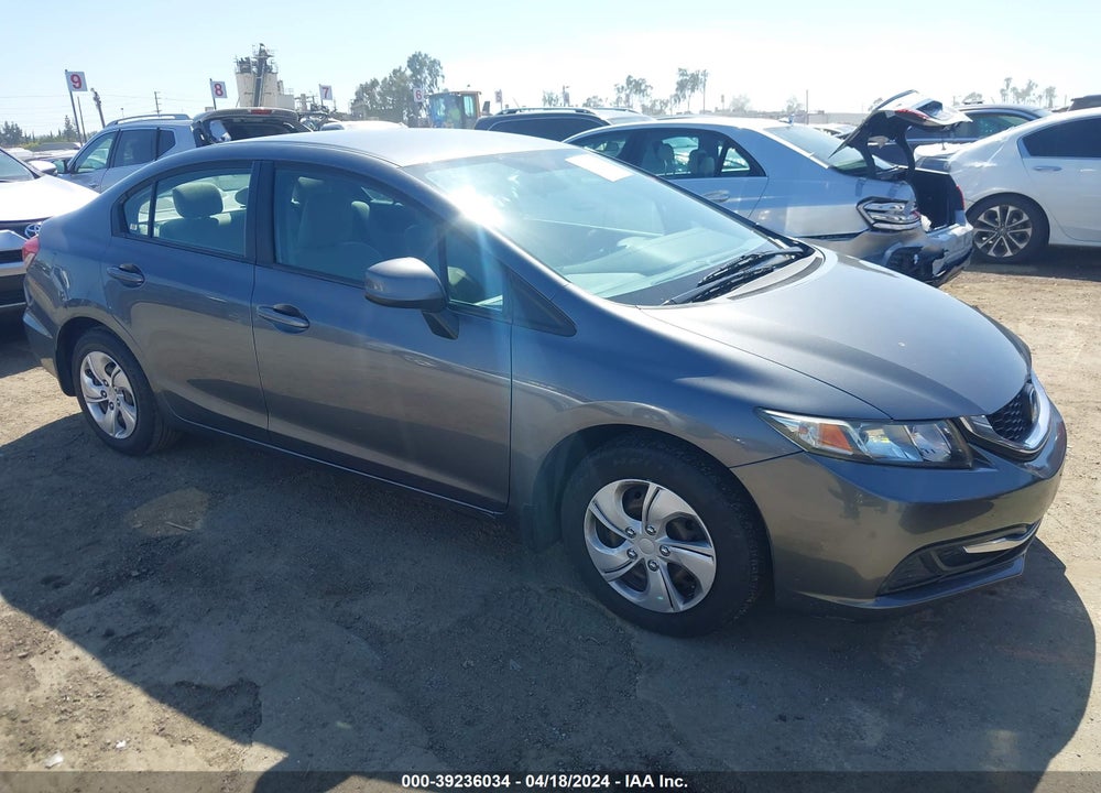 2013 HONDA CIVIC LX VIN: 19XFB2F58DE038057