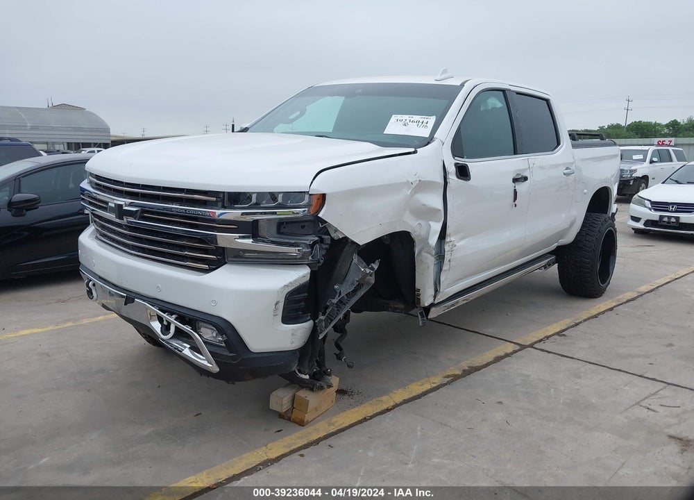 2021 CHEVROLET SILVERADO 1500 4WD SHORT BED HIGH COUNTRY VIN: 3GCUYHED6MG212035